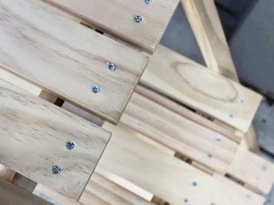 wood pallet with nails shredder machine